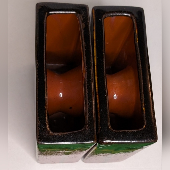 Redware Chimney Vases Mid Century Modern - Picture 4 of 6